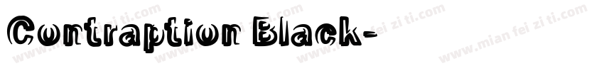 Contraption Black字体转换